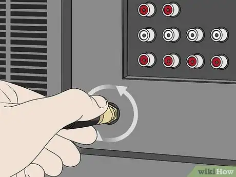 Image titled Unscrew a Coaxial Cable From Audiovisual Equipment Step 3