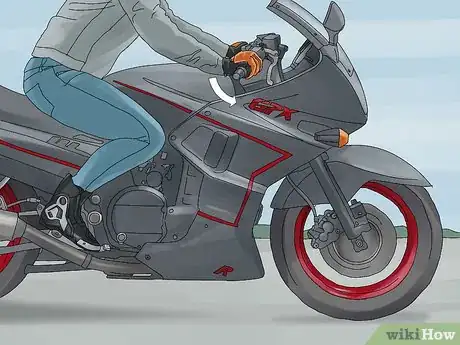 Image titled Brake Properly on a Motorcycle Step 11