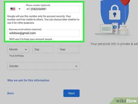 Image titled Create a Gmail Account Step 7