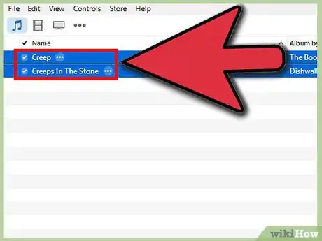Image titled Select Multiple Songs in iTunes Step 12