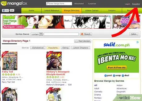 Image titled Read Manga Online at MangaFox.Com Step 5