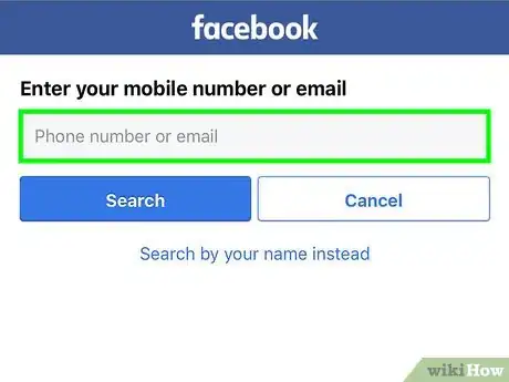 Image titled Recover Your Facebook Password Without an Email Address on iPhone or iPad Step 2