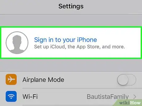 Image titled Set Up iCloud on the iPhone or iPad Step 2