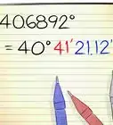 Convert Latitude and Longitude Units from Decimal Form to Degrees