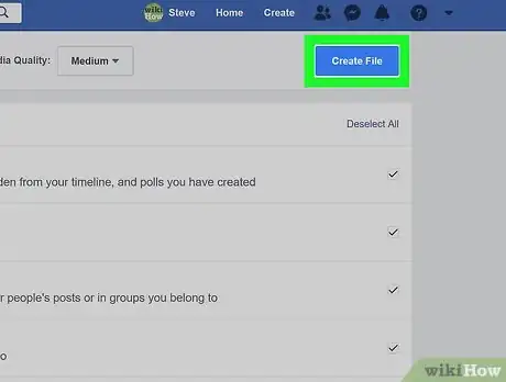 Image titled Download Your Facebook Data Step 7