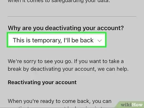 Image titled Temporarily Disable an Instagram Account Step 8