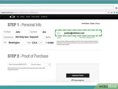 Image titled Register Oakley Sunglasses Step 3