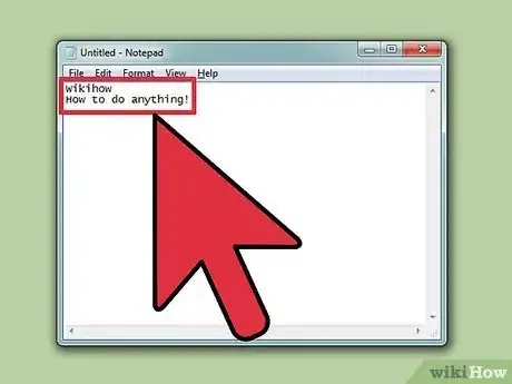 Image titled Use Notepad Step 9