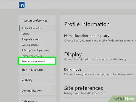 Image titled Delete a LinkedIn Account Step 7