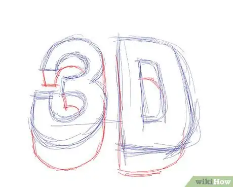 Image titled Draw 3D Letters Step 8