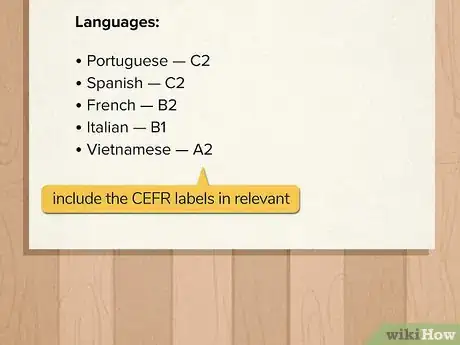 Image titled Write About Languages in Your CV Step 6