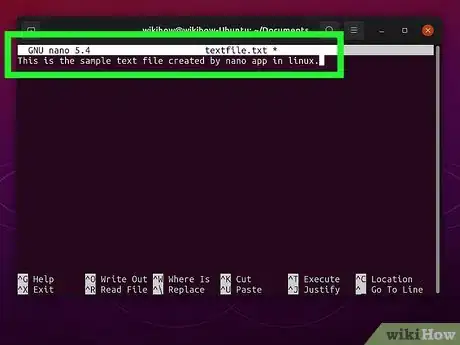 Image titled Create a File in a Directory in Linux Step 15