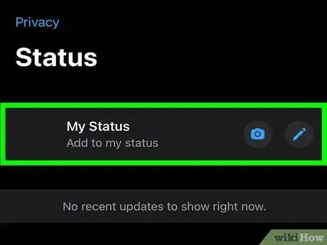Image titled Create a Status on WhatsApp Step 3
