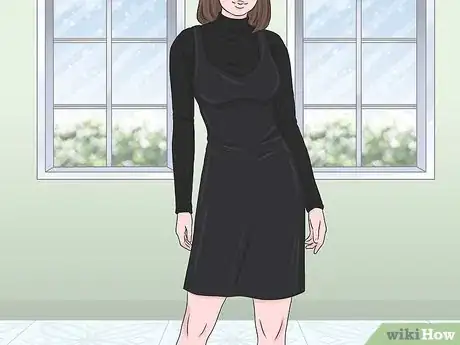 Image titled Wear a Little Black Dress in Winter Step 1