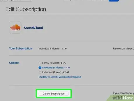 Image titled Cancel Soundcloud Go Step 21