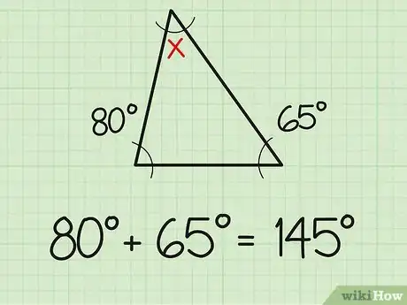 Image titled Find the Third Angle of a Triangle Step 1