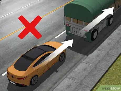 Image titled Stay Out of a Truck's Blind Spots Step 6