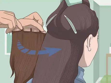 Image titled Apply Hair Extensions Step 7