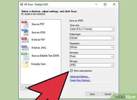 Image titled Scan a Document Wirelessly to Your Computer with an HP Deskjet 5525 Step 9