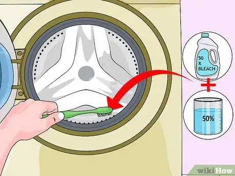 Image titled Get Rid of Mold Smell in Front Loader Washing Machine Step 1