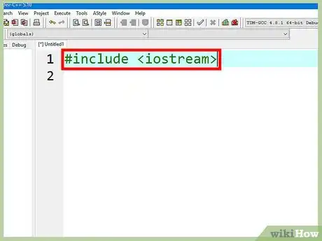 Image titled Use C++ to Write Cin and Cout Statements Step 1