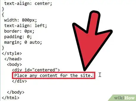 Image titled Center Web Page Content Using CSS Step 5