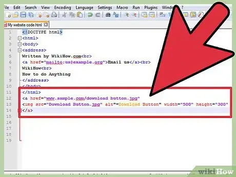 Image titled Create a Download Button Step 10