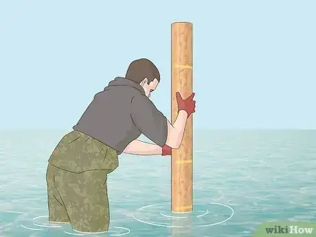 Image titled Install Posts in the Water for a Dock or Pier Step 5