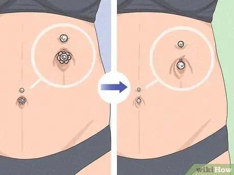 Image titled Manage Belly Button Rings During Pregnancy Step 3