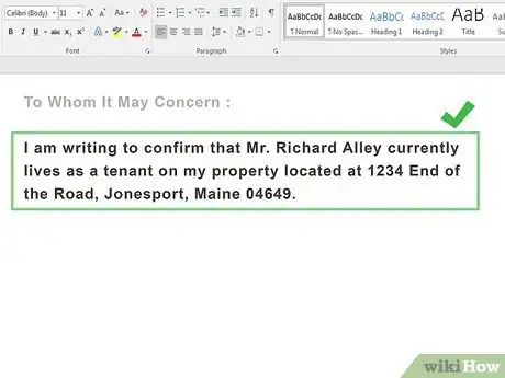 Image titled Write a Letter Showing Proof of Residence for a Tenant Step 6