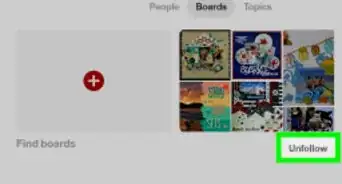 Unfollow Pinboards on Pinterest