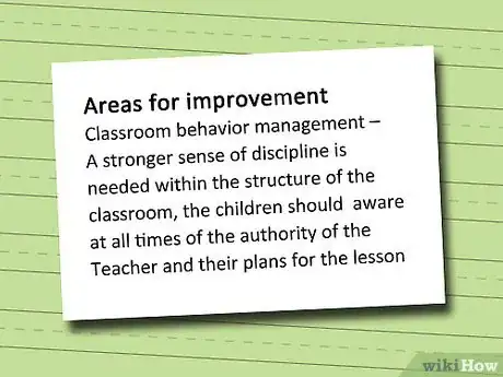 Image titled Write a Teacher Improvement Plan Step 2