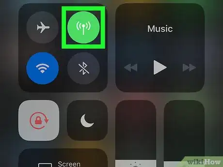 Image titled Use the Control Center on iPhone or iPad Step 3