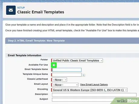 Image titled Create an Email Template in Salesforce Step 10