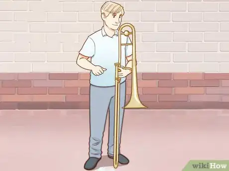 Image titled Hold a Trombone Step 1