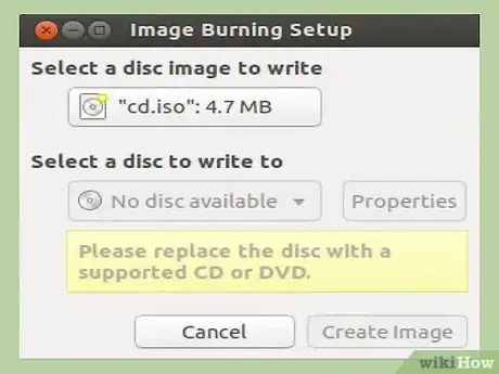 Image titled Create and Use ISO Files on Linux Step 4Bullet2