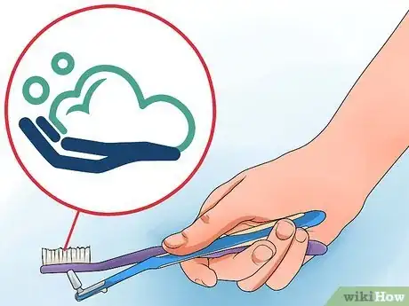 Image titled Clean Teeth With Braces Step 1