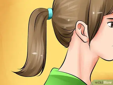 Image titled Do a Neat Middle Height Ponytail Step 13