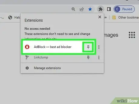 Image titled Pin Extensions in Chrome Step 2