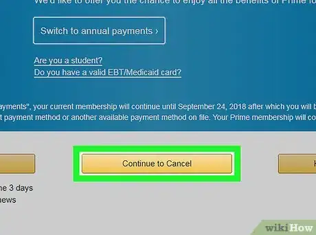 Image titled Cancel an Amazon Prime Free Trial Step 14