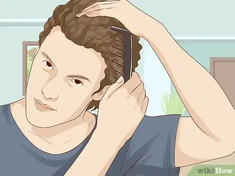 Image titled Style Curly Hair (for Men) Step 3.jpeg