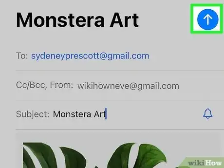 Image titled Attach Photos and Videos to Emails on an iPhone or iPad Step 15