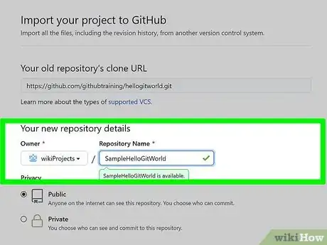 Image titled Import a Repository on Github Step 5