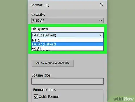 Image titled Format a Flash Drive Step 7