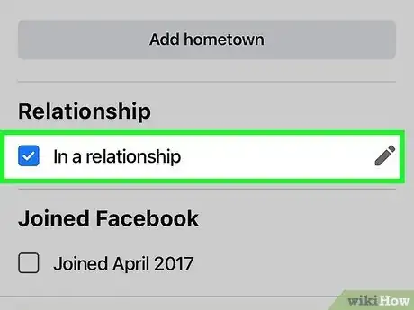 Image titled Change Your Relationship Status on Facebook Step 4