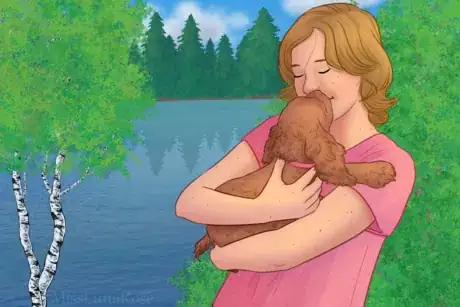 Image titled Cocker Spaniel Kisses Teen.png