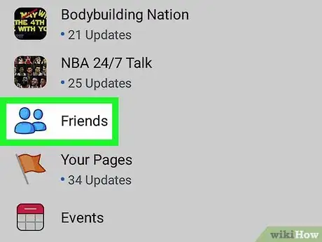 Image titled Edit Your Friends List on the Facebook App on Android Step 3