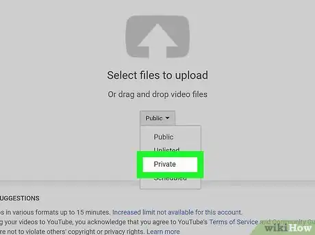 Image titled Post Private Videos on YouTube on PC or Mac Step 6