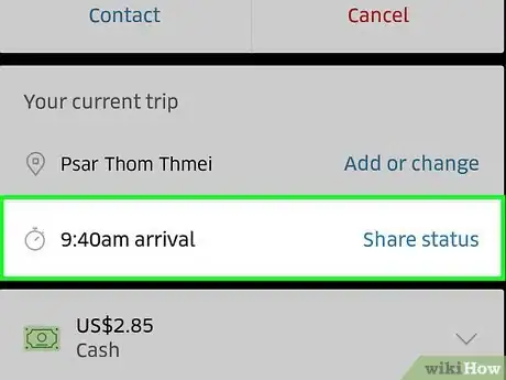 Image titled Share Your Location on Uber Step 8