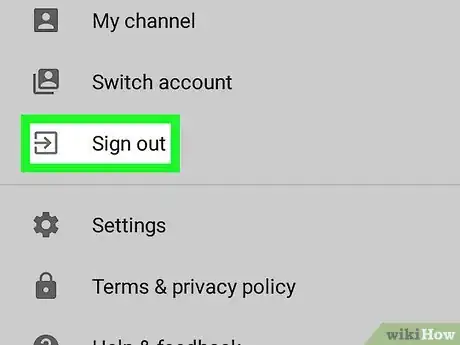 Image titled Logout of YouTube on Android Step 3